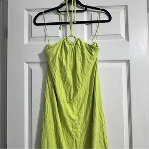 Women’s summer dress size medium - green dress with neck ties - old navy